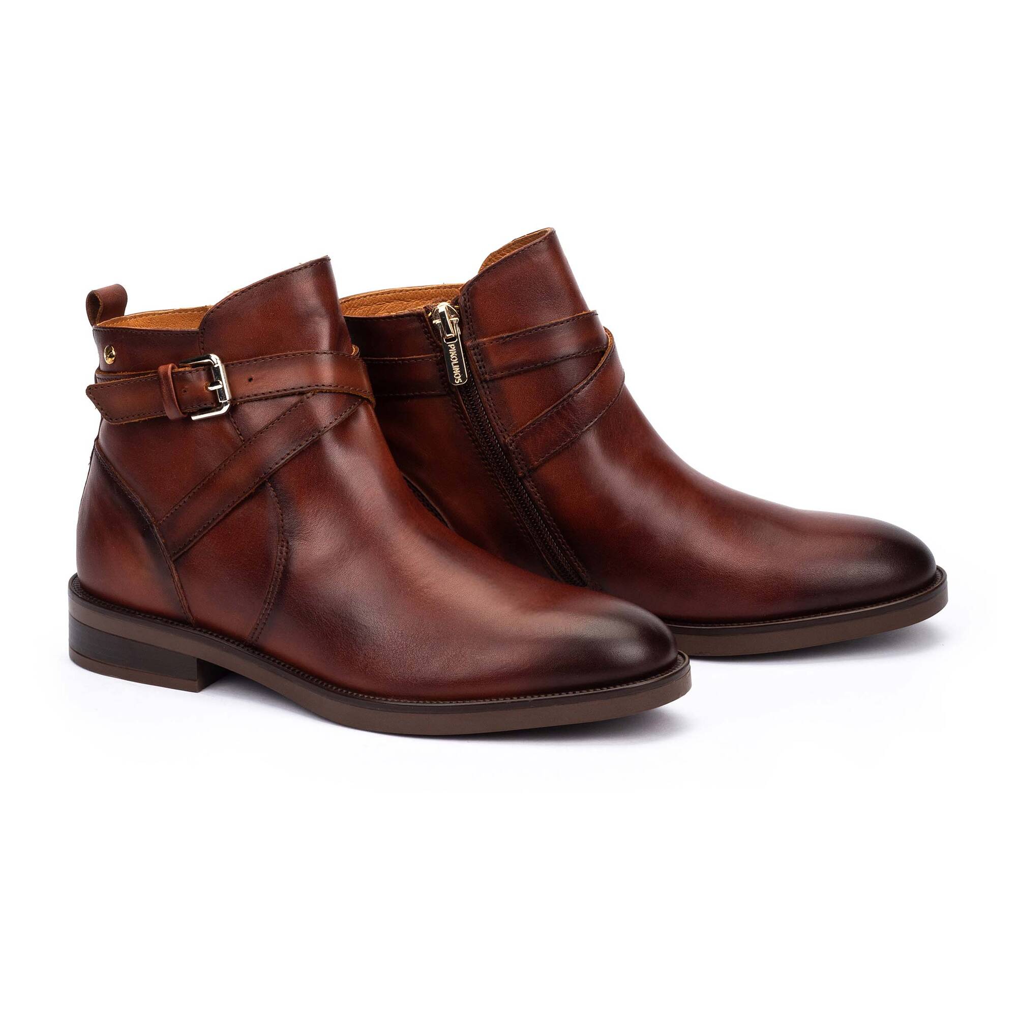 Flat ankle boots | PUERTOLLANO W3C-8869, COGNAC, large image number 100-W3C-8869_201_Pikolinos_PUERTOLLANO_COGNAC_full.jpg | null