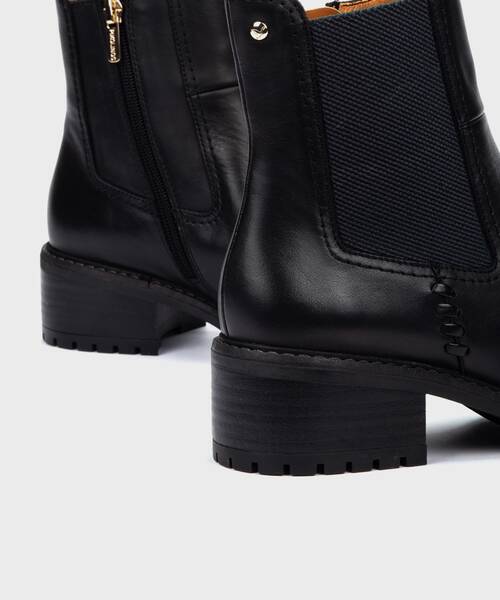 Heeled Booties | MEDINA W0D-8792 | BLACK | Pikolinos