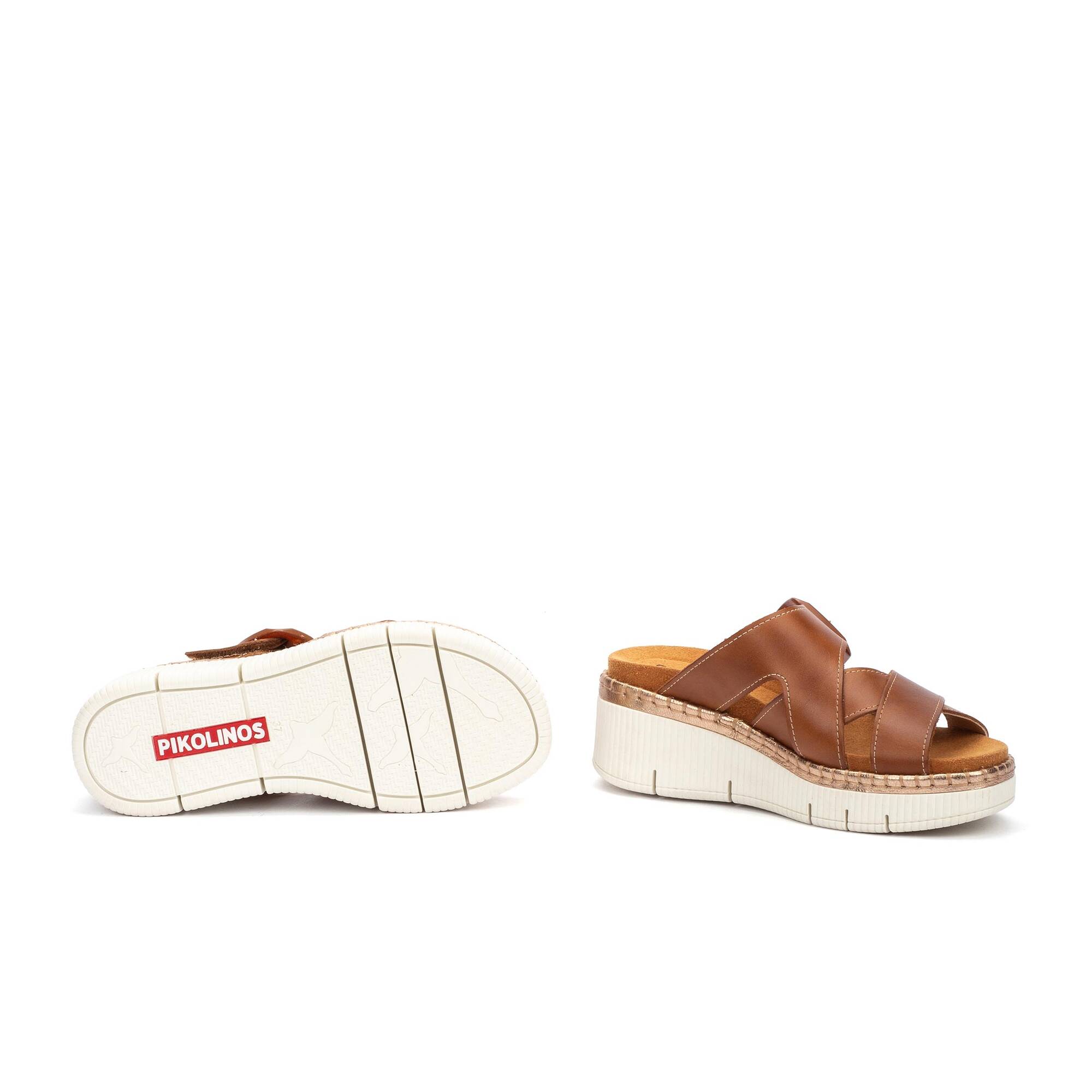 Wedges and platforms | GOMERA W0K-0827C1, BRANDY, large image number 70-W0K-0827C1_250_Pikolinos_GOMERA_BRANDY_full.jpg | null