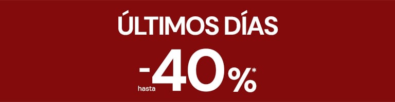 Últimos días hasta el 40% dto