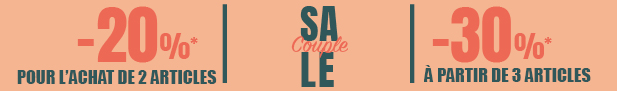 COUPLE SALE: 20% off if you buy 2 items and 30% off 3 or more items.*