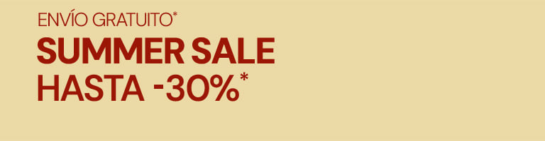 Summer Sale hasta -30%*. Env&iacute;o gratuito*