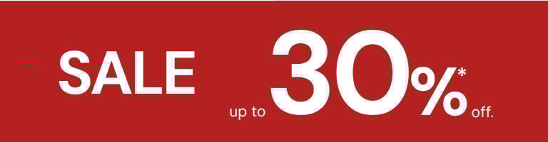 Sale up to 30%* off