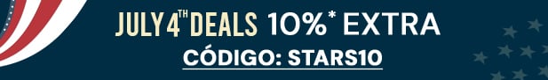 4th July 10% extra. Código STARS10