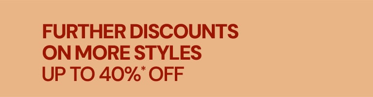 Sales up to 40% off