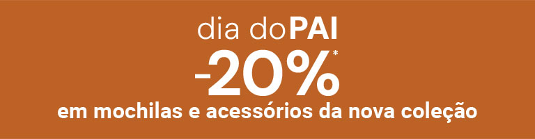 Father&acute;s day 20%* off rucksacks and accesories from the new collection