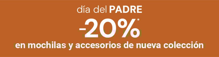 D&iacute;a del padre -20%* en mochilas y accesorios de nueva creaci&oacute;n