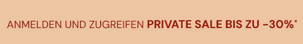 Sign up and save private sale up to 30%* off