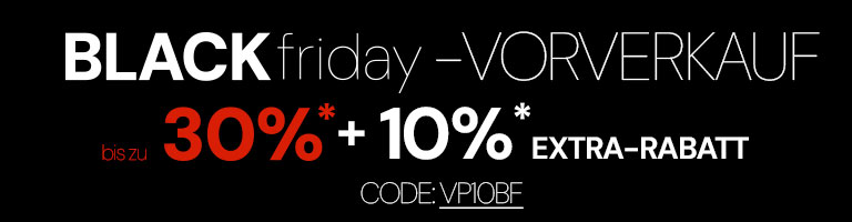 Black Friday up to -30% off + 10% extra
